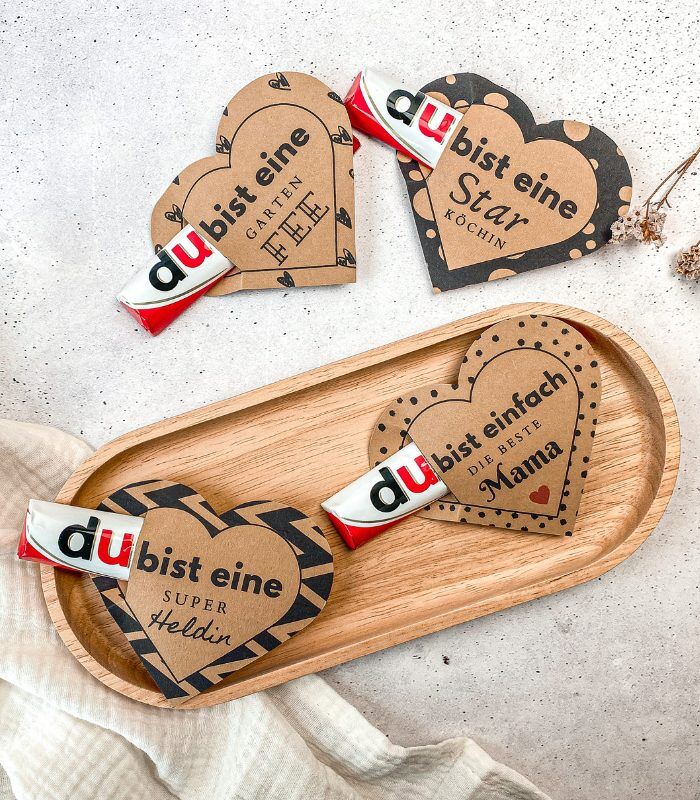 Duplo-Banderolen für den Muttertag zum ausdrucken.